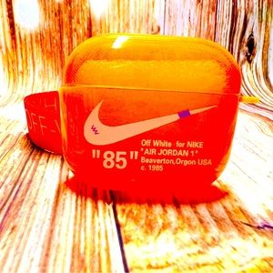 Nike OFF WHITE design Protective case for AirPods 3 (2021) Orange
